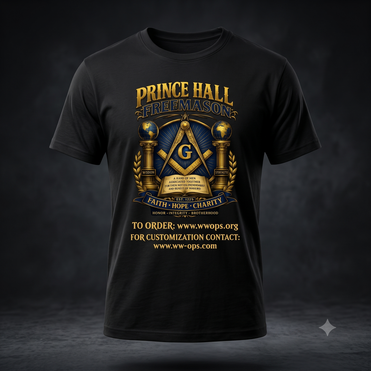 Prince Hall Mason T-shirt 1